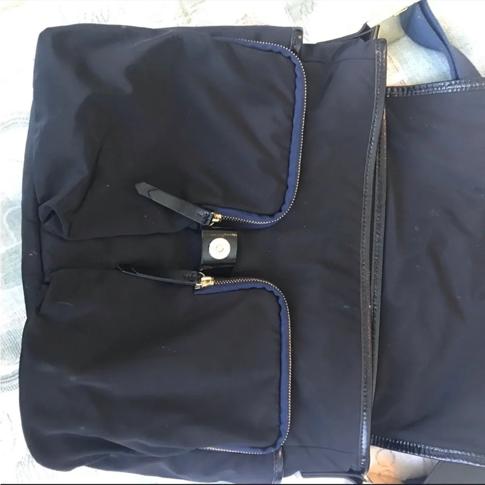 Tory Burch Black Messenger Diaper Bag